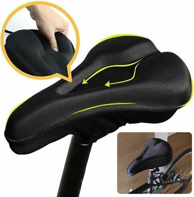 Fahrrad Sattel Gel Schwarz - Komfort Sattelsitz MTB