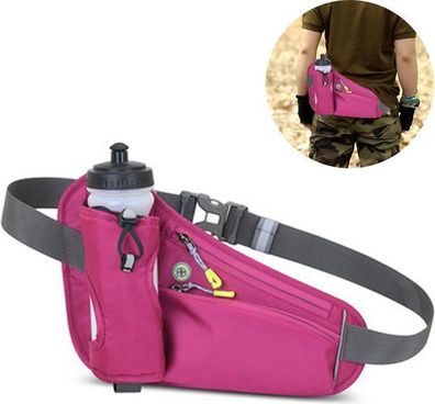 Laufgürtel Hüfttasche Rosenrot - Trinkflaschenhalter Sport