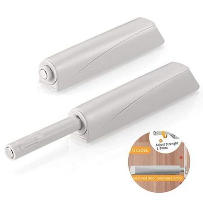 2x Drucktüröffner Weiß - Push to Open Türdämpfer Möbel
