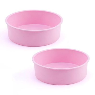 2x Silikon Brotbackform Rosa 20,3cm - Antihaft Kuchenform