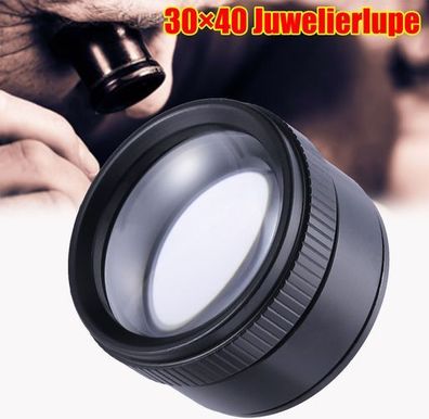 Uhrmacherlupe 30x Vergrößerung - Juwelier Schmuck Vergrößerungsglas
