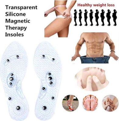 Magnetische Einlegesohlen 1 Paar - Akupressur Massage orthopädisch
