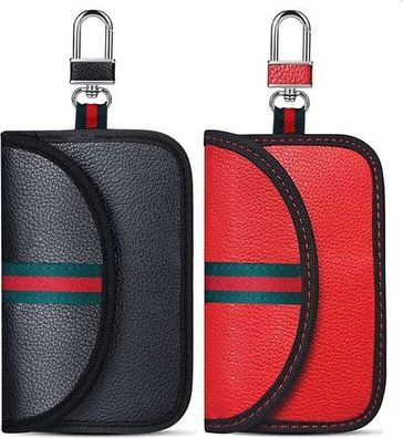 2x Keyless Go Schutz Tasche - RFID Autoschlüssel Abschirmung