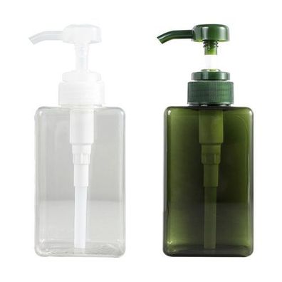 2x Pumpflaschenspender 100ml Transparent-Grün - Lotionspender