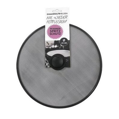 Spritzschutz Pfanne 29cm Schwarz - Fettspritzschutz hitzebeständig