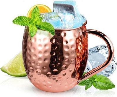 Famanu Kupferbecher 500ml Roségold - Moscow Mule Becher