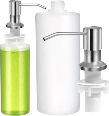 Spülmittelspender Edelstahl 500ml Silber - Einbau Spüle