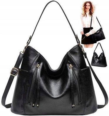 Shopper-Tasche Gold Details - geräumig verstellbarer Riemen