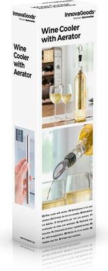 InnovaGoods Weinzubehör Set 5-teilig - Kühler Luftsprudler Edelstahl