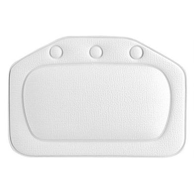 Badewannenkissen Weiß PVC - Nackenkissen ergonomisch 21x31cm