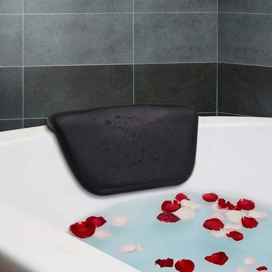 Badewannenkissen Dunkelblau Saugnäpfe - Nackenkissen Kopfstütze Spa