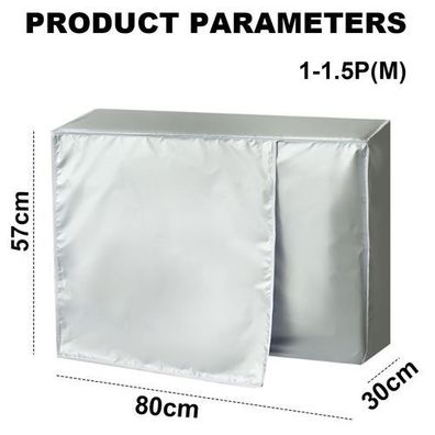 Klimaanlage Abdeckung Außen Silber - Schutzhülle wasserdicht 80x30x57cm