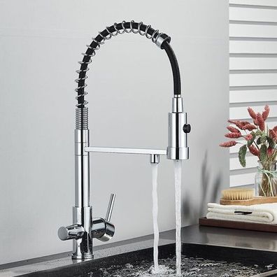3-Wege Küchenarmatur Trinkwasserhahn Variante - Wasserfilter