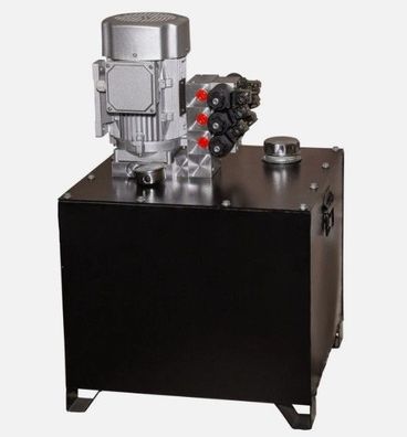 Hydraulikaggregat 2,2kW 160bar 7,5l/min 100l Tank 380V E-Ventil 3xNG06 12VDC