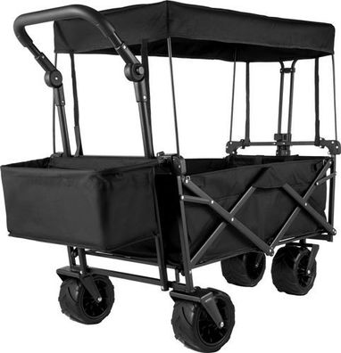 VEVOR Bollerwagen Faltbar mit Dach - Handwagen Strandwagen