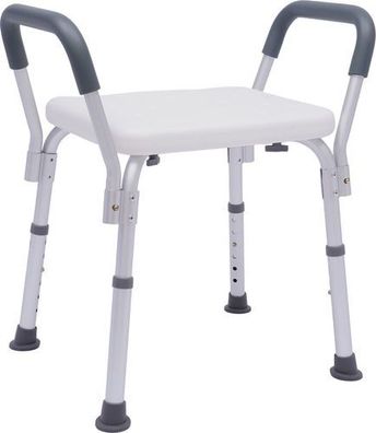 Duschhocker mit Armlehnen höhenverstellbar - Badestuhl Duschsitz