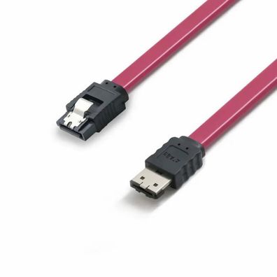 P39 E-SATA auf SATA Datenkabel 50cm, Festplatten Verbindungskabel für HDD SSD