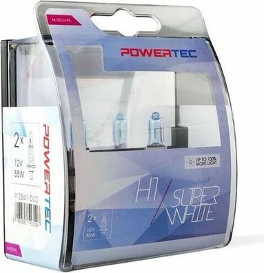 2x MTECH Super White H1 Glühlampen 55W - Fernlicht Halogen