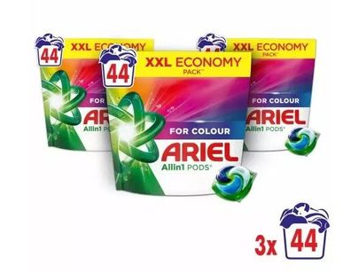 Ariel Allin1 Pods Farbe Waschen Kapseln 132 Wäschen (3x44Kps)