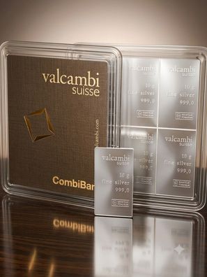 10g Silberbarren .999 Feinsilber Valcambi Schweiz