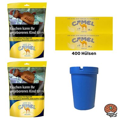 Camel Volumentabak Beutel 2x 91g + Camel Hülsen + Autoascher