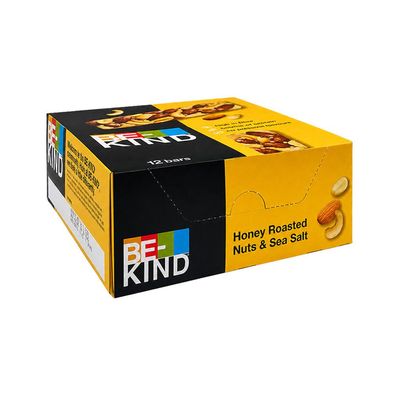 Be-Kind Riegel Honey Roasted Nuts & Sea Salt, Kiste mit 12x 40g