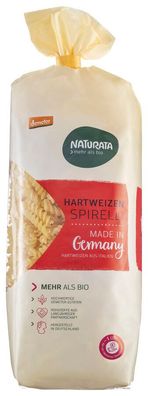 6x Naturata Spirelli, Hartweizen hell 500g
