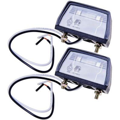 2x Universal Kennzeichenleuchte 12V 5W Nummernschild-Beleuchtung PKW Anhänger