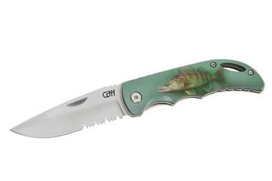 Herbertz CJH Taschenmesser Angeln, Zander, Linerlock, Hosenclip