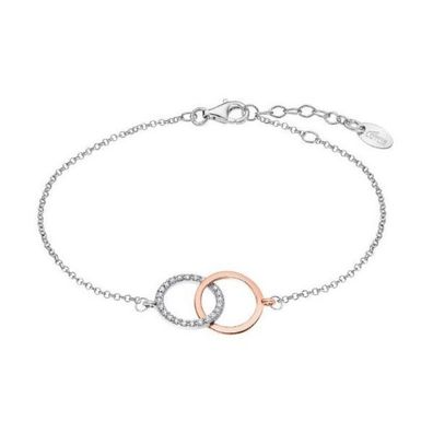 Elegant bicolor bracelet made of silver LP1955-2 / 1