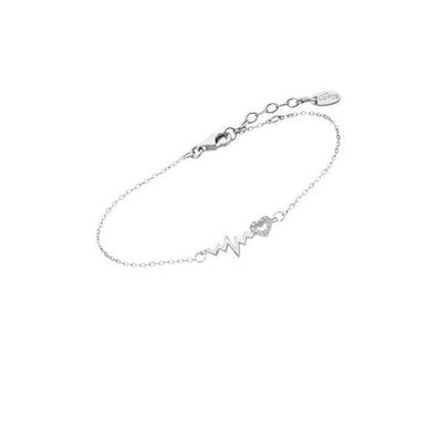 Original silver bracelet with zircons LP3041-2 / 1