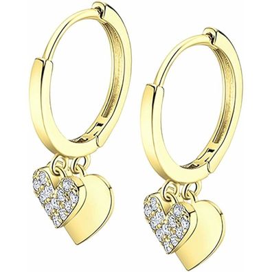Beautiful gold-plated earrings rings with pendants Trendy LP3274-4 / 2