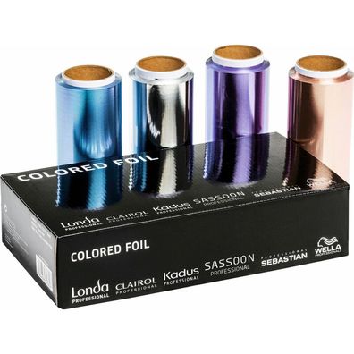 Set folie aluminiu Wella Professionals Colored Foil, 4buc