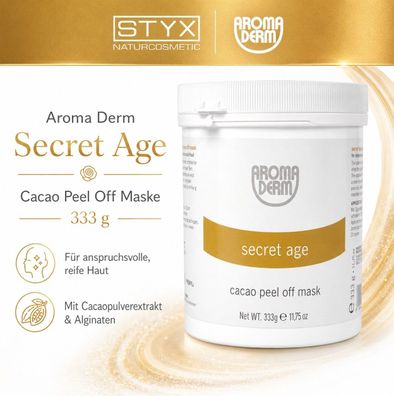 STYX Aroma Derm Secret Age Cacao Peel Off Maske 333 g für reife Haut
