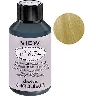 Davines, View, Demi-Permanentes Haarfärbemittel, 8.74 Gloss, 60 ml