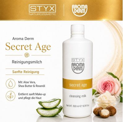 STYX Aroma Derm Secret Age Reinigungsmilch 500 ml für reife Haut
