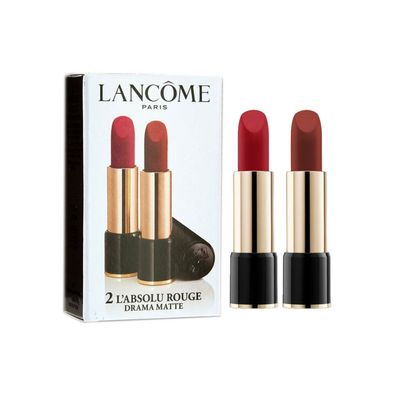 Lancôme Set Duo L'Absolu Rouge Matte Cream Lipstick 290 Drama 2 Stück 3,4 g