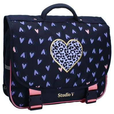 Studio V Heart To Heart Schulrucksack Mädchen Herzmuster Design 20,1 Liter