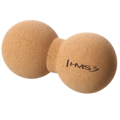 HMS BLW02 Duoball Kork Massageball 12 cm für Rücken Nacken Beine