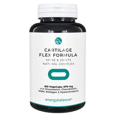 EnergyBalance Cartilage Flex Formula mit Glucosamin, Chondroitin, Kollagen, Hyalurons