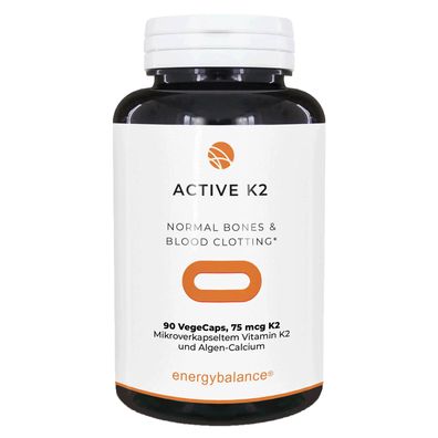 EnergyBalance Active K2 Vitamin MK-7, 90 VegeCaps