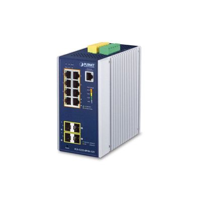 PLANET Industrial 8-Port GE PoE + 2 * 1G SFP + 2 * 2,5G SFP