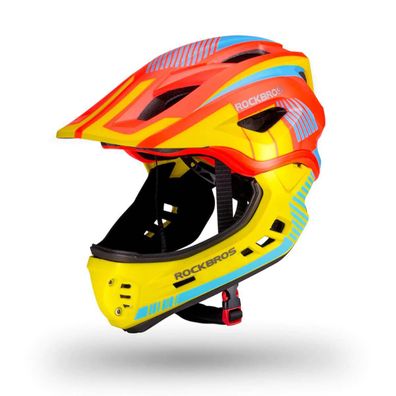 Rockbros Kinder Fahrradhelm mit Kinnschutz