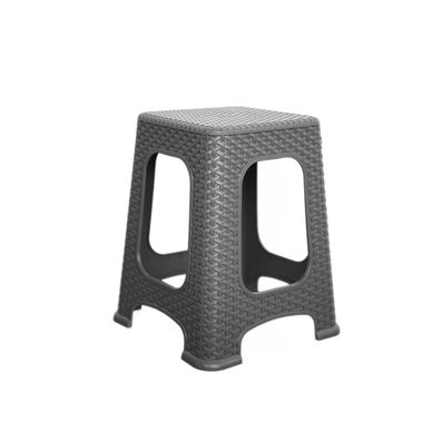 Hocker aus Kunststoff - Universell für Camping, Garten und Zuhause - Anthrazit,