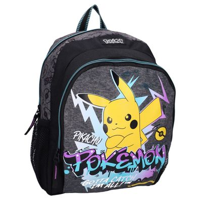 Pokémon Ready For Battle Kinder Rucksack Schulranzen Tagesrucksack mit Frontfach