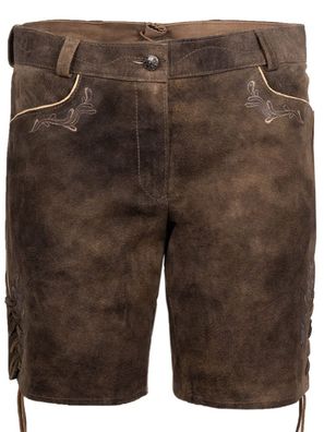Lederhose Damen kurz Glenda ZV E/Keder