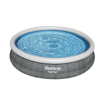 Bestway Fast Set Aufstellpool mit Filterpumpe Grau 366 x 76 cm