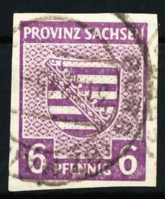 SBZ PROV. Sachsen Nr 69Xa gestempelt X6560AA