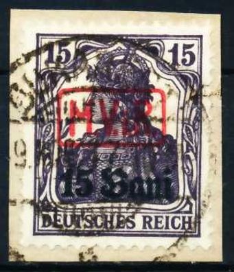 BES 1WK D-MV Rumänien Nr 1 gestempelt Briefstück zentrisch X68F54A