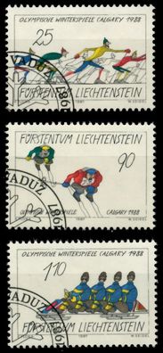 Liechtenstein 1987 Nr 934-936 gestempelt SB49F0A